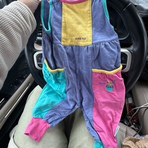 Colorful Kids Overalls by